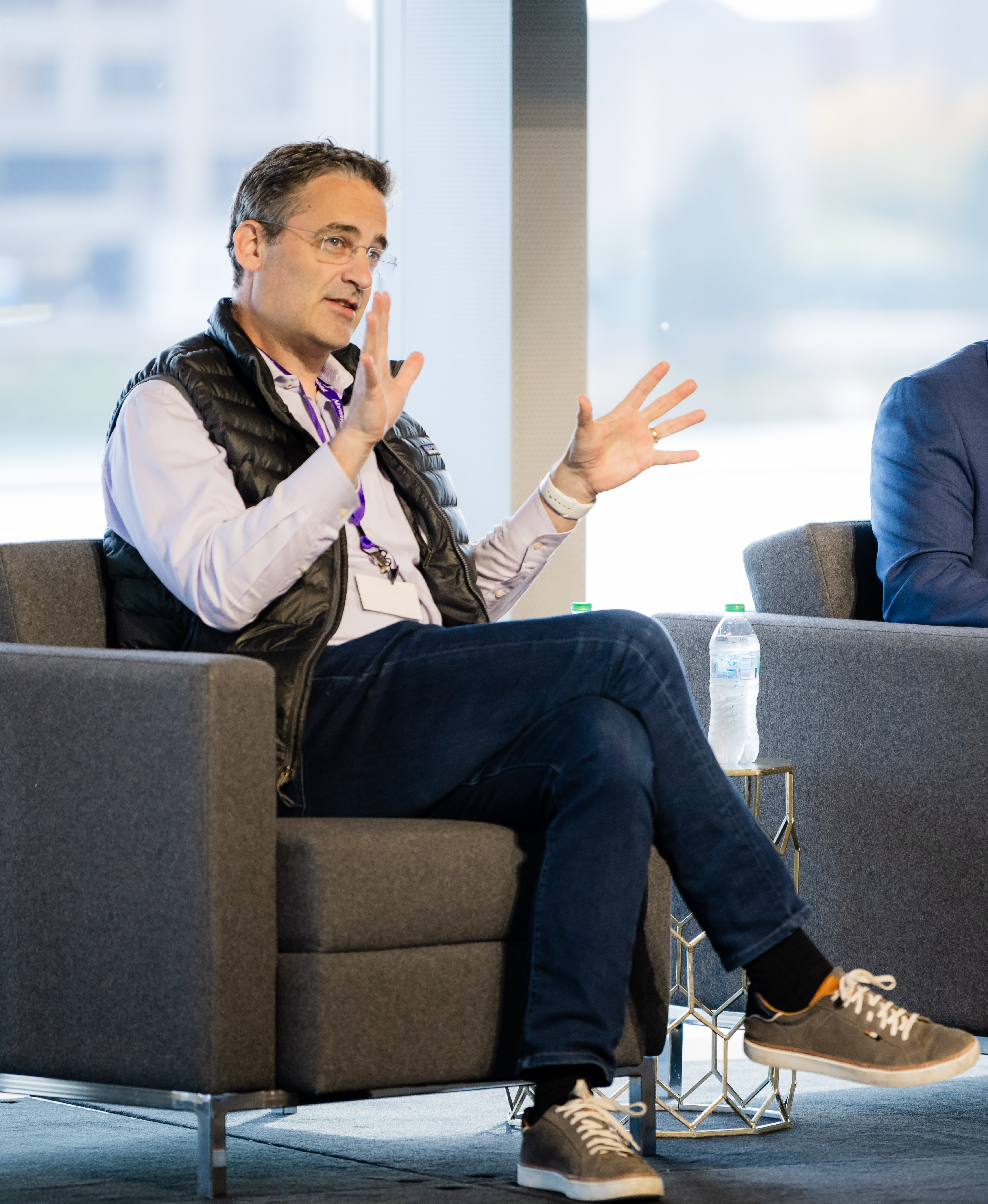 Joe Dwyer speaking at the Kellogg PEVC Conference 2024